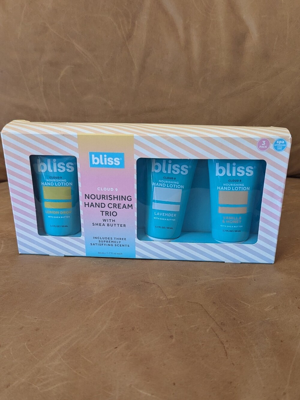 Bliss Nourishing Hand Cream Trio - Aqua Blue Tubes